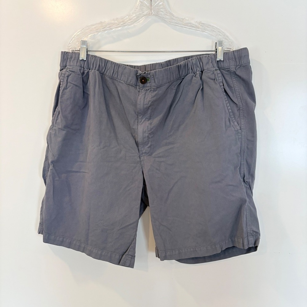 Orvis Gray Pima Cotton Elastic Waist 9" Shorts Mens Size 42